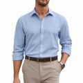 Herren Hemd Größe L Hellblau Langarm Business Stil