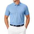 Herren Poloshirt XL Hellblau Kurzarm mit Polokragen
